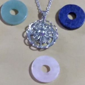 💯 LOWEST PRICE💯 4-PCE-ROSE GOLD, AVENYURINE, LAPIS LAZULI, 20-NECKLACE, CHAIN.